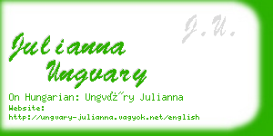 julianna ungvary business card